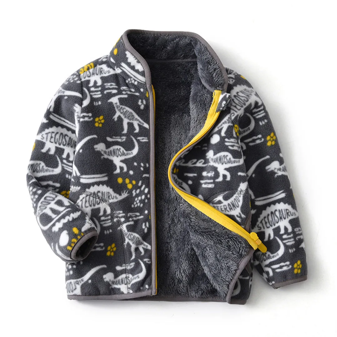 Fleece Jacket with Fur - Image 10