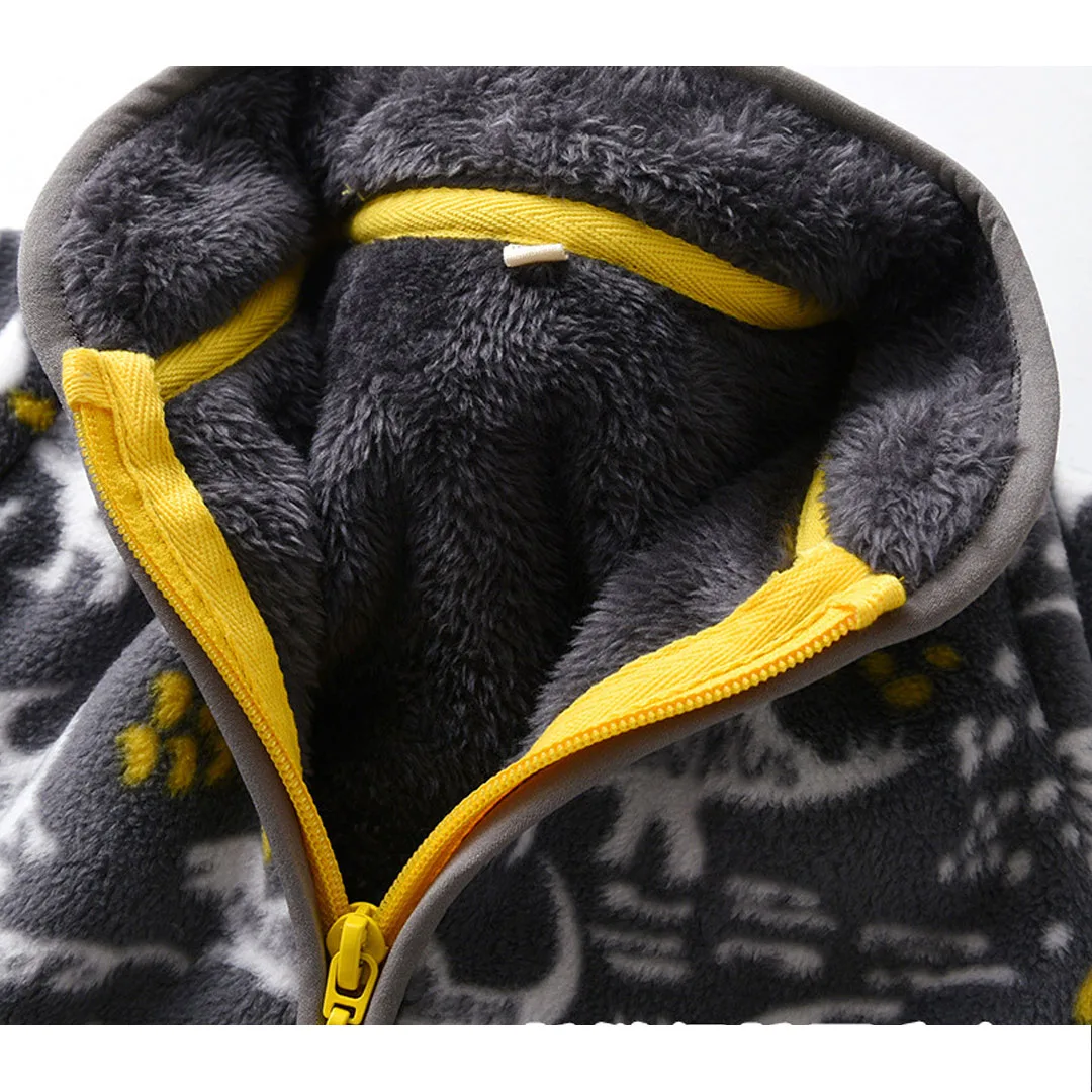 Fleece Jacket with Fur - Image 8