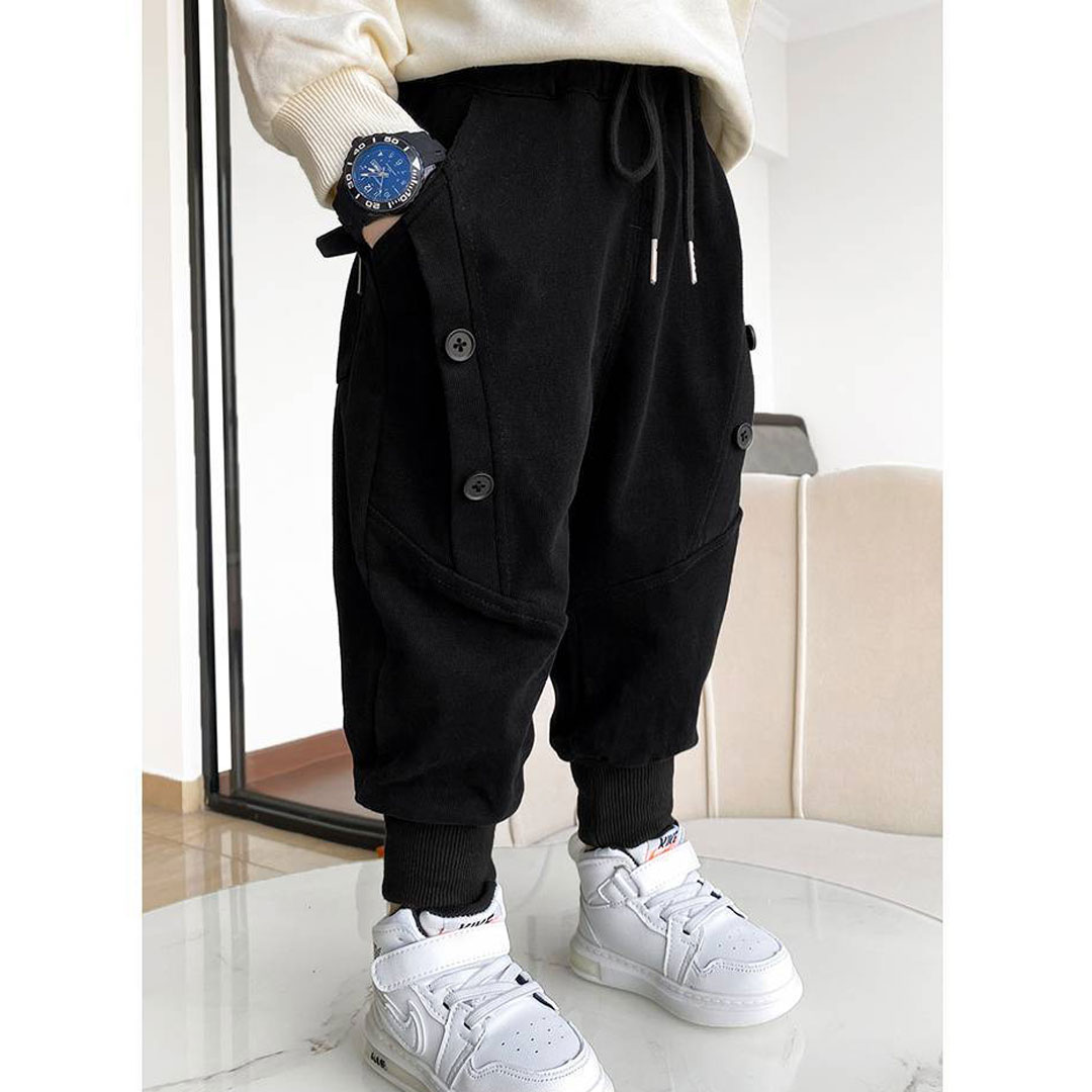 Velvet Fleece Joggers Black