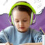 Kid Wearing Earmuff For Hearing Protection