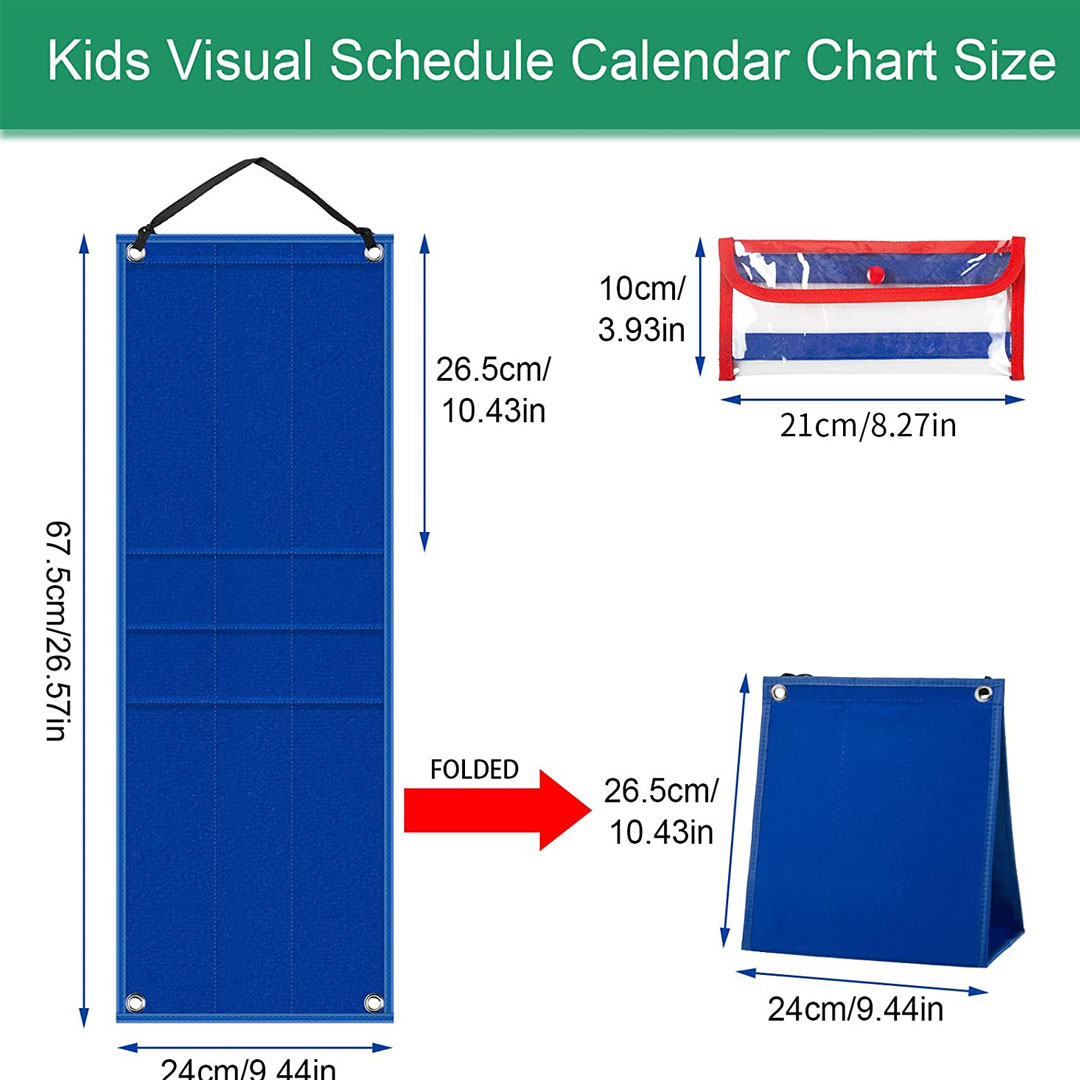 Visual Schedule Board Size