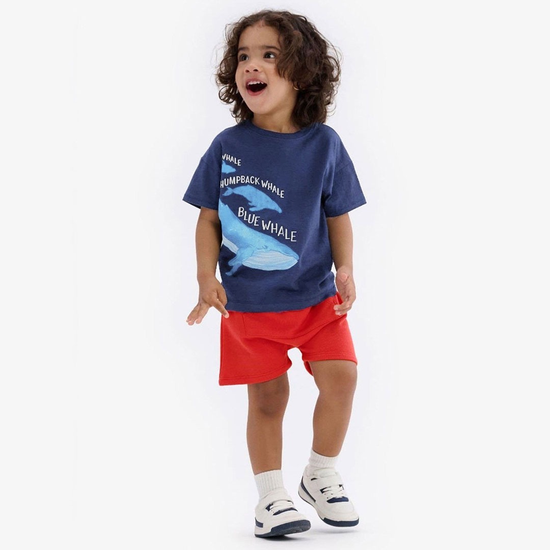 Blue whale 2 pc set for baby boys