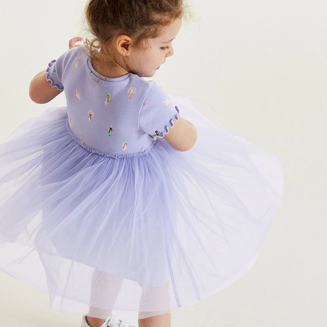 Purple Princess Skirt for Baby Girl Top
