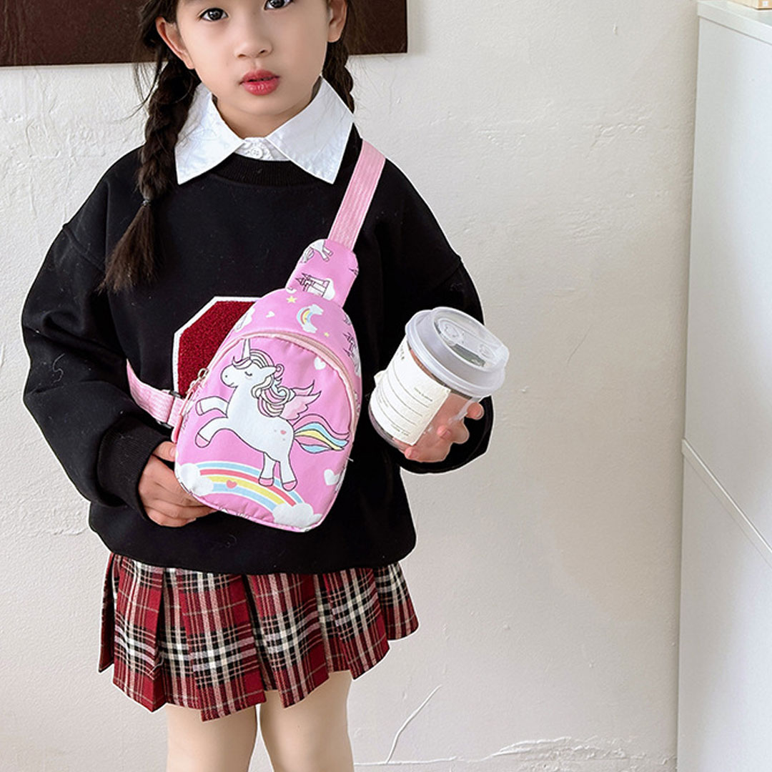 Pink Unicorn Sling bag for baby girl